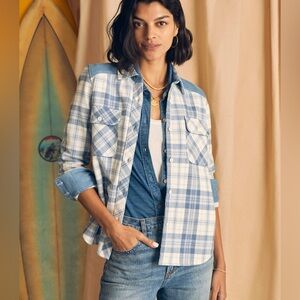 Faherty women’s Daly Shirt Flannel sz L